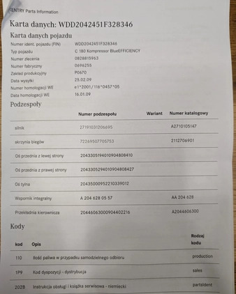 Mercedes-Benz Klasa C cena 35900 przebieg: 151000, rok produkcji 2009 z Radom małe 56